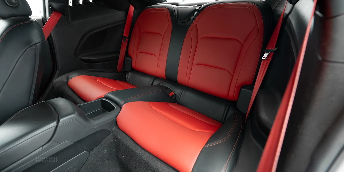 Chevrolet Camaro Red Interior Back Seats